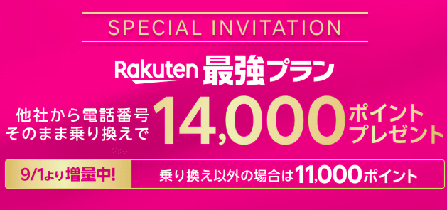 三木谷キャンペーンのバナー