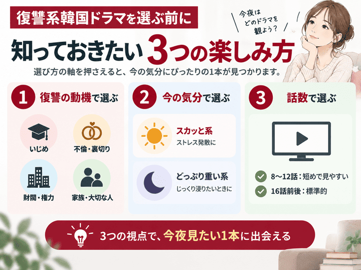 復讐系韓国ドラマを選ぶ前に知っておきたい3つの楽しみ方